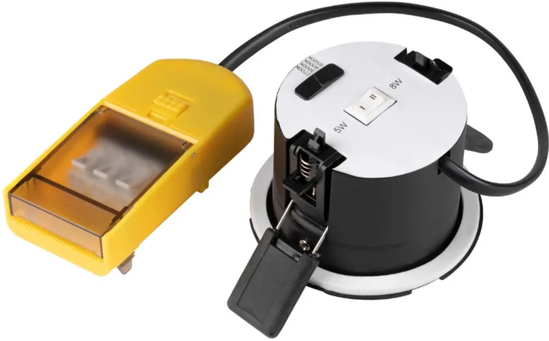 UNIVERSAL DOWNLIGHT inbouwspot 7W 670lm CCT zaagmaat Ø68 85x85mm dimbaar - zwart per 12 stuks (1008066) fra SLV i Hvid – produktbillede
