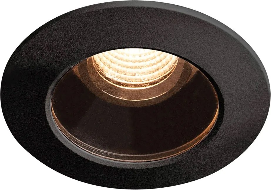VARU DL, LED Outdoor Deckeneinbauleuchte, schwarz, IP20/65, 2700K - Einbauleuchten (Outdoor) de SLV – photo produit
