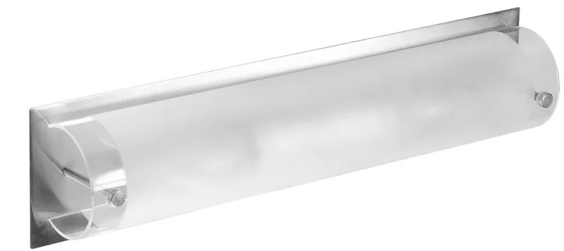 Badkamerlamp - Geborsteld staal - IP20 - E14 - 10.056.14 de Smartwares en Staal, Melkglas – photo produit