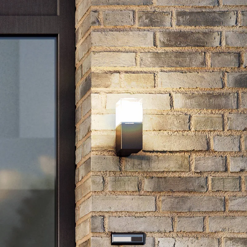 LED buitenwandlamp OOL-50015, opwaartse spot van Smartwares in Zwart, Wit – productfoto