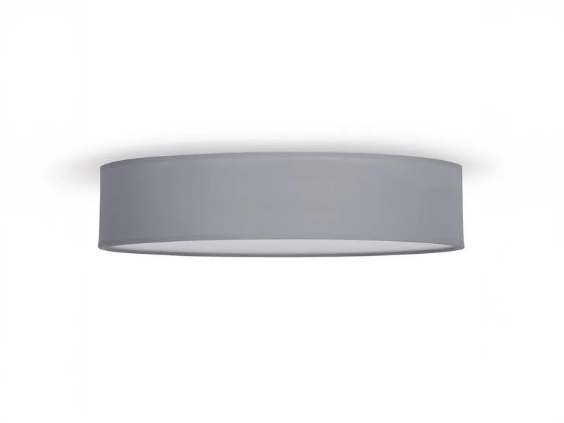 LED Deckenleuchte, Dimmfunktion, LED wechselbar, Warmweiß, große mit Stoff Lampen-schirm Design-klassiker Treppenhaus Ø 50cm fra Smartwares i Grå – produktbillede