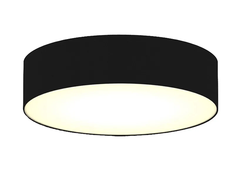 LED Deckenleuchte, Dimmfunktion, LED wechselbar, Warmweiß, große, Stoff Lampen-schirm Design-klassiker Treppenhaus Ø 50cm by Smartwares in Black – product photo