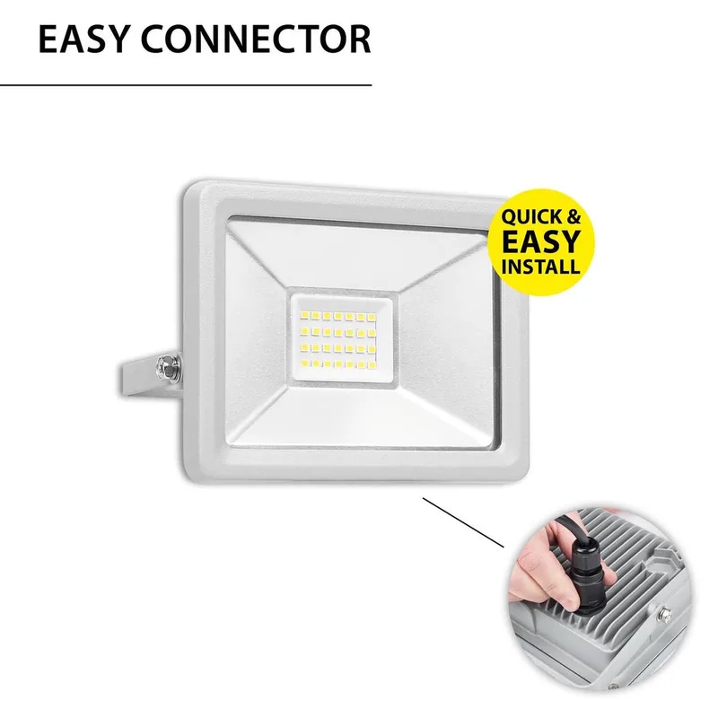 LED floodlight 20 W 10.046.95 van Smartwares in Aluminium – productfoto