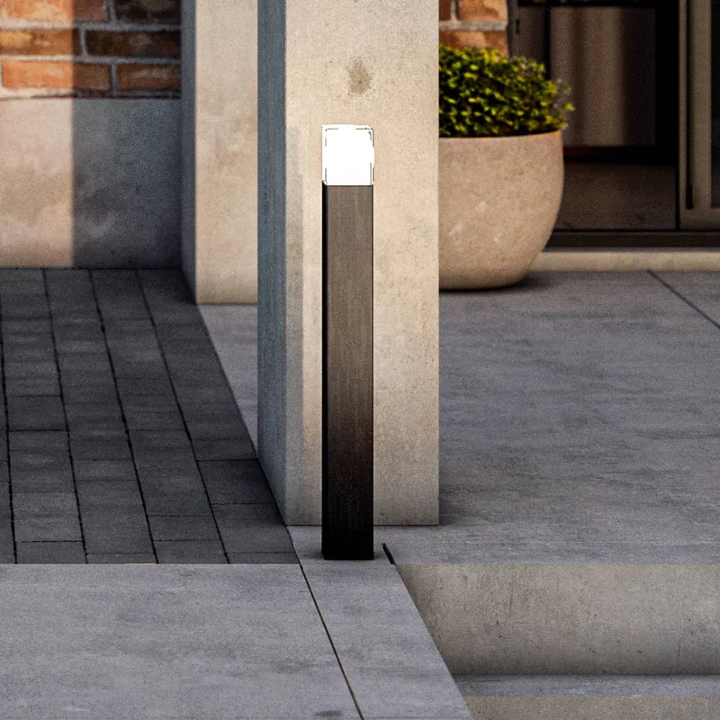 LED tuinpadverlichting OOL-50018, aluminium, hoogte 80 cm de Smartwares en Noir, Blanc – photo produit