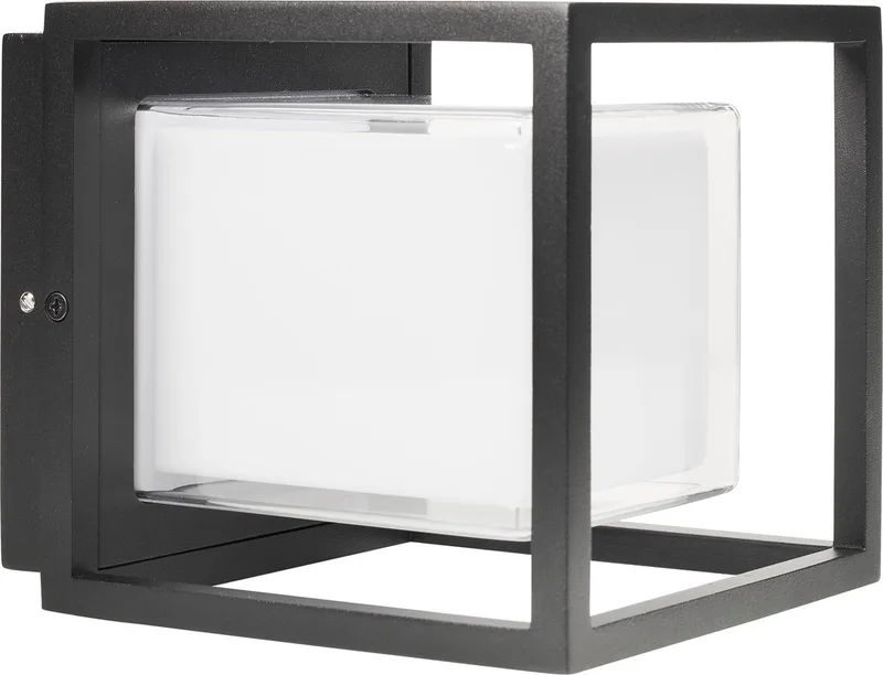 OOL-50014 - Wandlamp Buitenlamp - 12 W - 800 Lumen - 150 x 150 x 170 mm van Smartwares in Zwart – productfoto