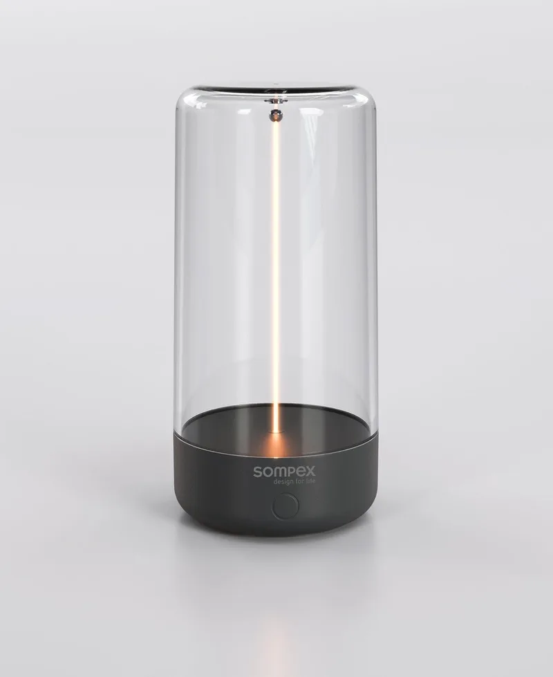 Lampe à poser portable Pulse, intensité lumineuse variable de Sompex en Noir, Anthracite – photo produit