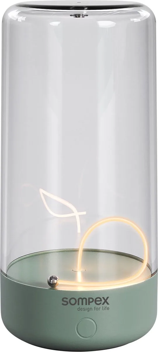 Pulse magnetische Sfeerlamp - indoor / outdoor / voor binnen en buiten / oplaadbaar / dimbaar de Sompex en Olijf Groen – photo produit