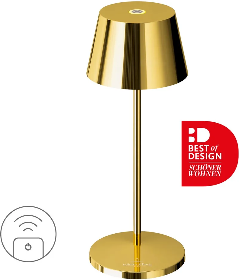Seoul Micro RC| | oplaadbare tafellamp van Sompex in Goud – productfoto