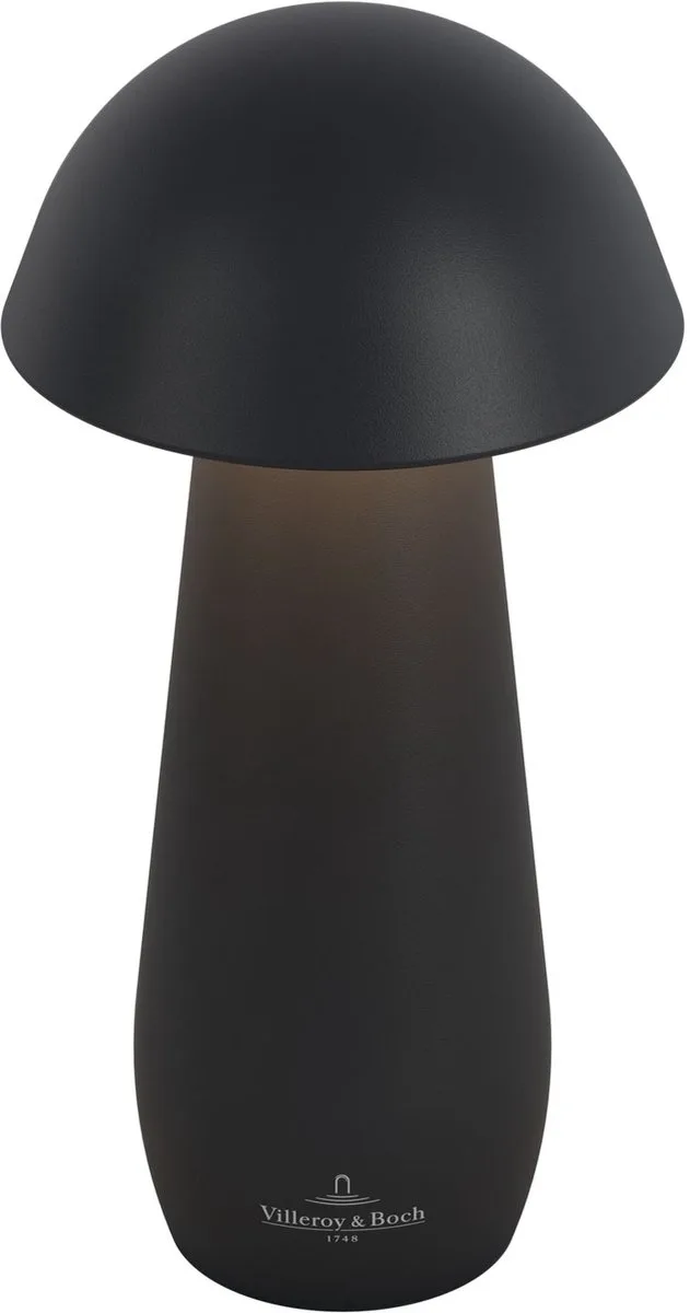 Villeroy & Boch tafellamp MODENA | 16cm| | op accu von Sompex in Schwarz – Produktfoto