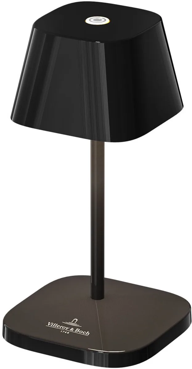 Villeroy & Boch | Tafellamp NEAPEL NANO| | Keramiek | 20 cm hoog | 6.5 doorsnee | indoor/outdoor | Oplaadbaar van Sompex in Zwart – productfoto