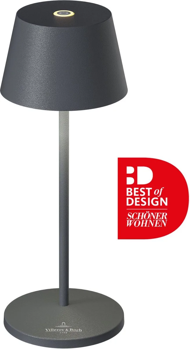 Villeroy & Boch Tafellamp Seoul Micro de Sompex en Anthracite – photo produit