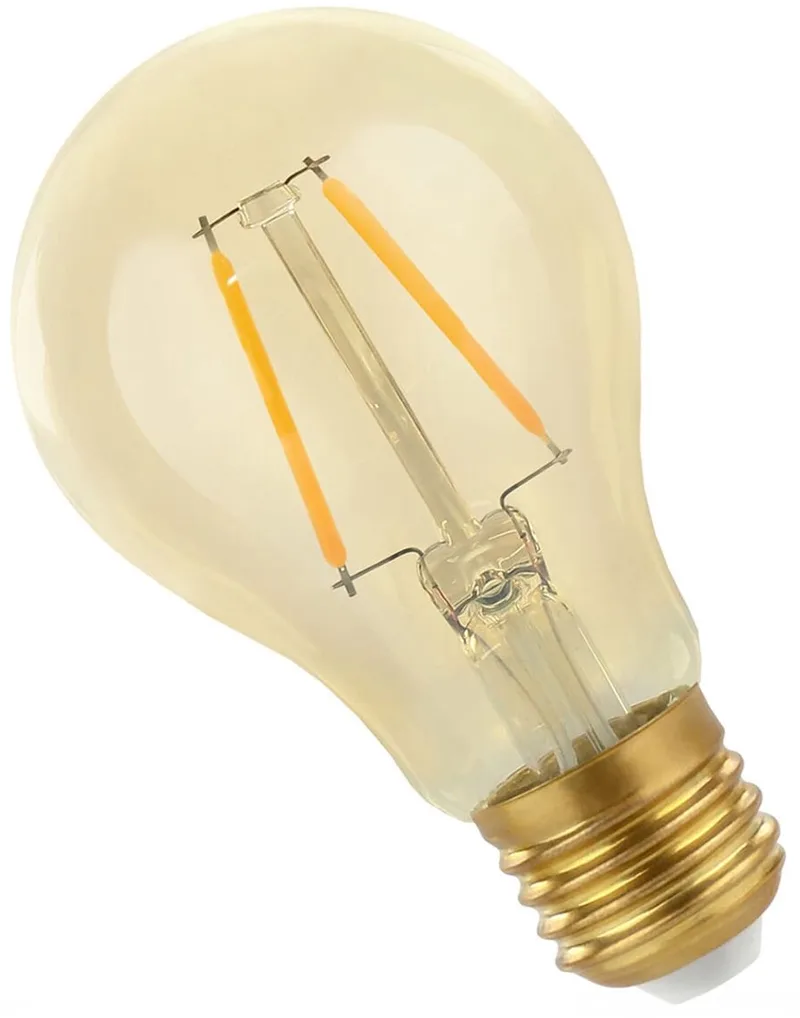 E27 LED-pære Amber farvet 2W 2400K fra Spectrum LED – produktbillede