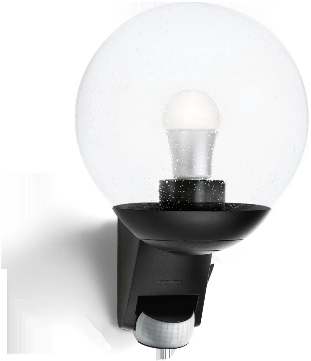 Udendørslampe med bevægelsessensor L858S, E27-fatning, maks. 60W fra Steinel i Sort – produktbillede