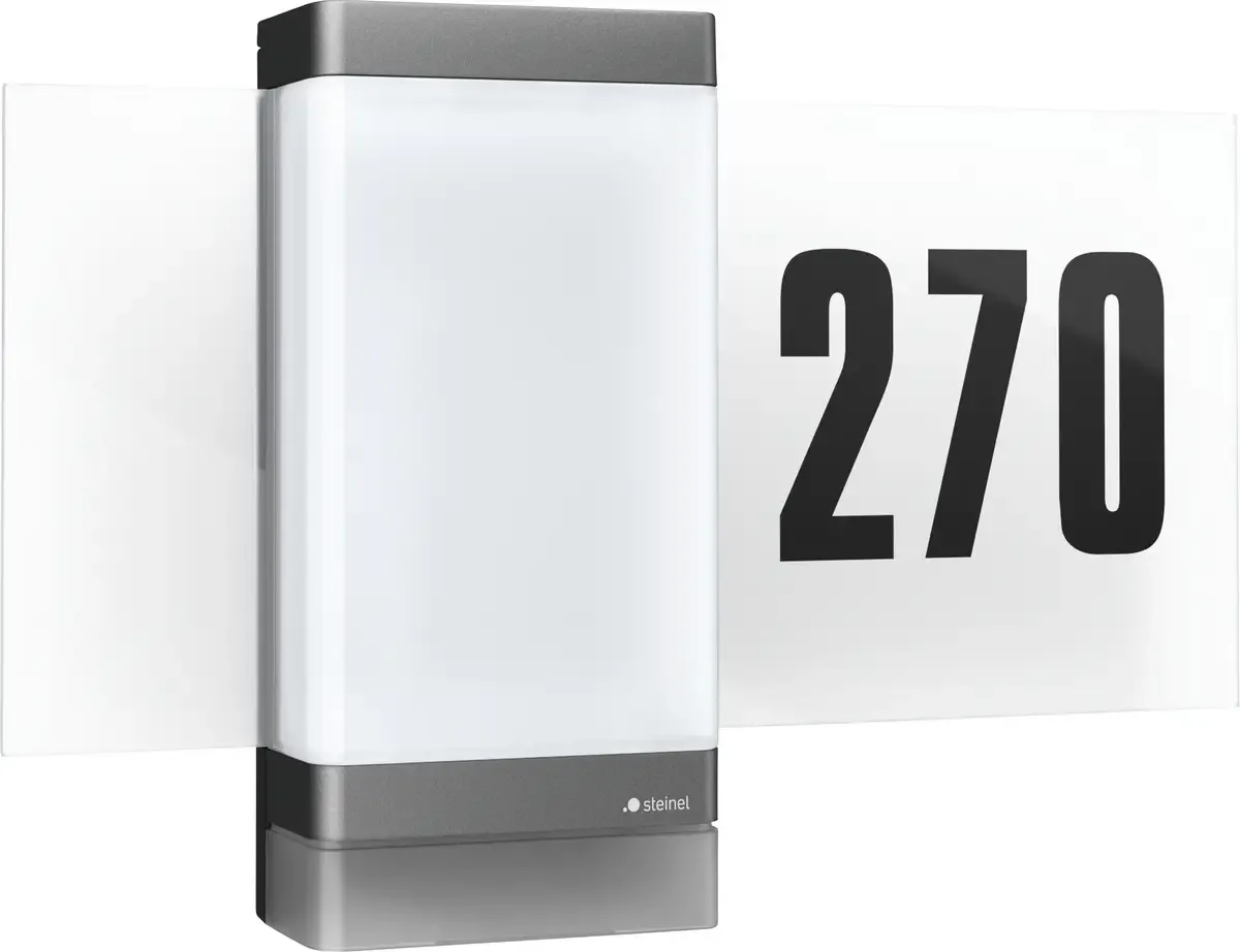 Applique LED extérieure avec détecteur de mouvement Steinel 067205 LED AUSSENLEUCHTE L 270 DIGI SC ANT LED LED intégrée 7.8 W anthracite de Steinel en Anthracite – photo produit
