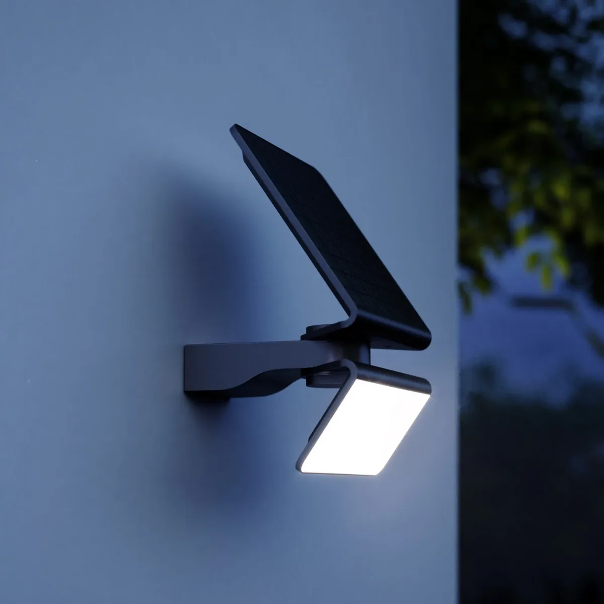 XSolar L-S One LED lamp op zonne-energie, antraciet, sensor de Steinel – photo produit