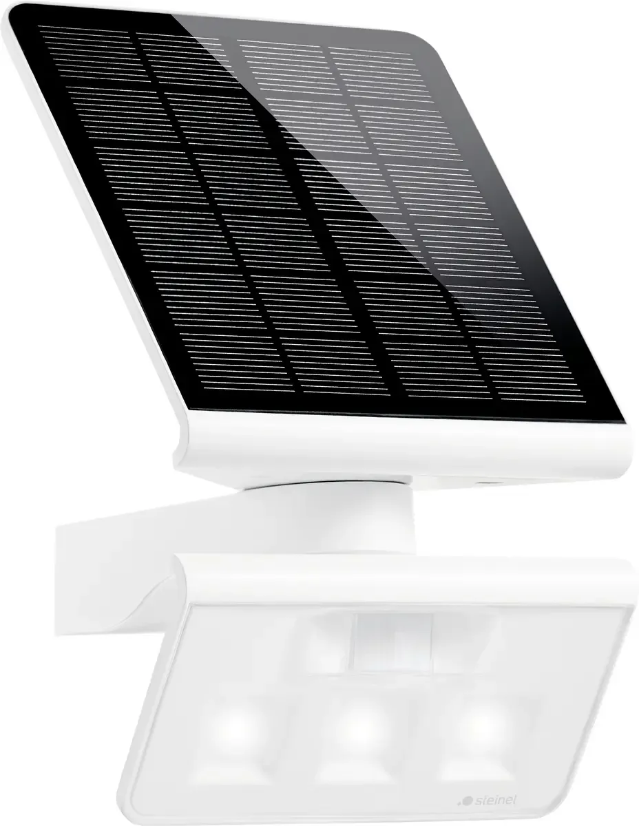 XSOLAR L-S ONE WS 081997 Applique solaire extérieure avec détecteur de mouvement LED LED intégrée 1.2 W blanc de Steinel en Blanc – photo produit