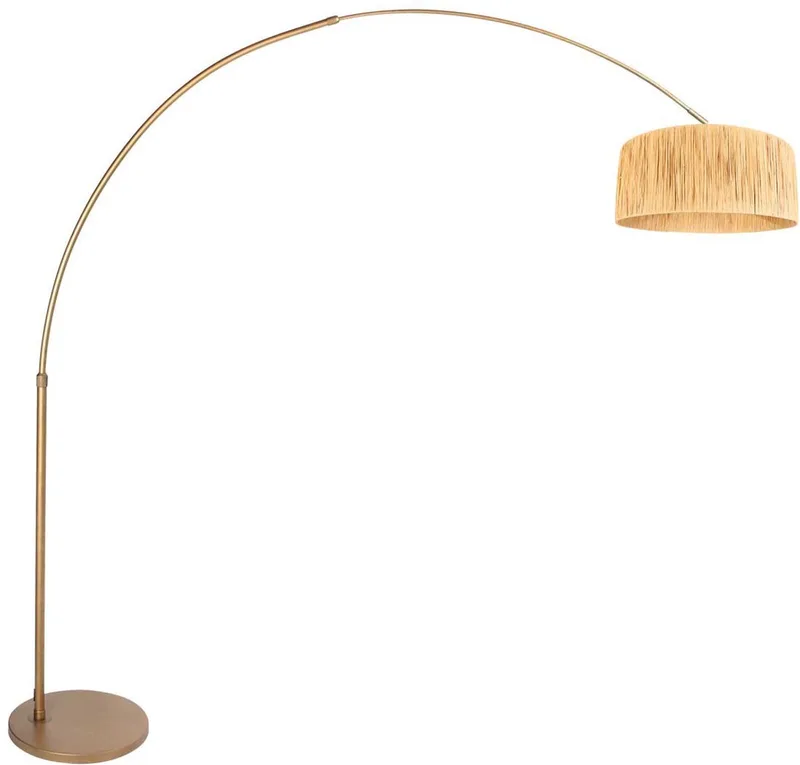Bronskleurige Vloerlamp met Draaikantelenuitschuifbaar ontwerp de Steinhauer en Marron – photo produit