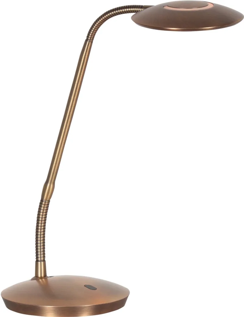 Bronzen tafellamp Zenith 2 4397BR modern verstelbaar met LED-module, 1040 lumen, instelbare lichtkleur, Steinhauer Exclusive de Steinhauer en Marron – photo produit