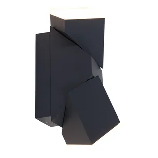 Buiten wandlamp | modern | zwart | verstelbaar strijklicht | LED | IP54 | voor tuin en balkon från Steinhauer – produktbild 3 av 3