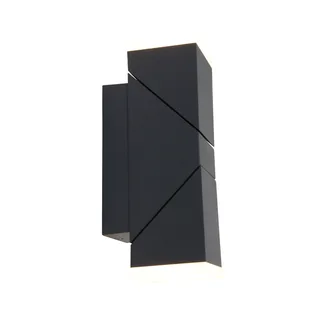 Buiten wandlamp | modern | zwart | verstelbaar strijklicht | LED | IP54 | voor tuin en balkon från Steinhauer – produktbild 1 av 3