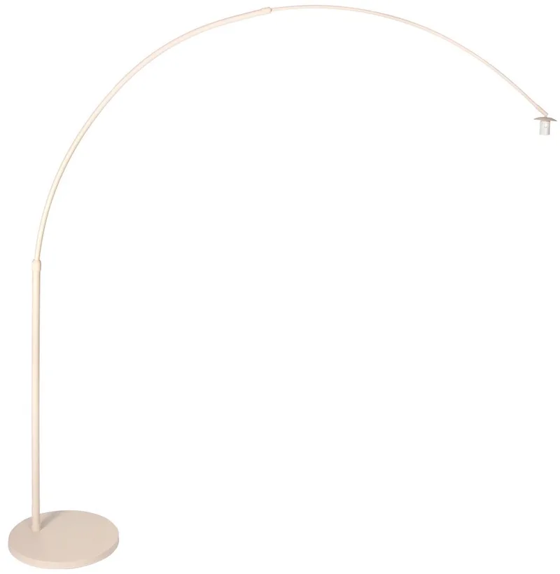 Crèmekleurige Vloerlamp Sparkled Light 7268CR – Trendy metaal, hoogte verstelbaar van 210 tot 240 cm, draaibaar en kantelbaar – Steinhauer von Steinhauer in Creme – Produktfoto
