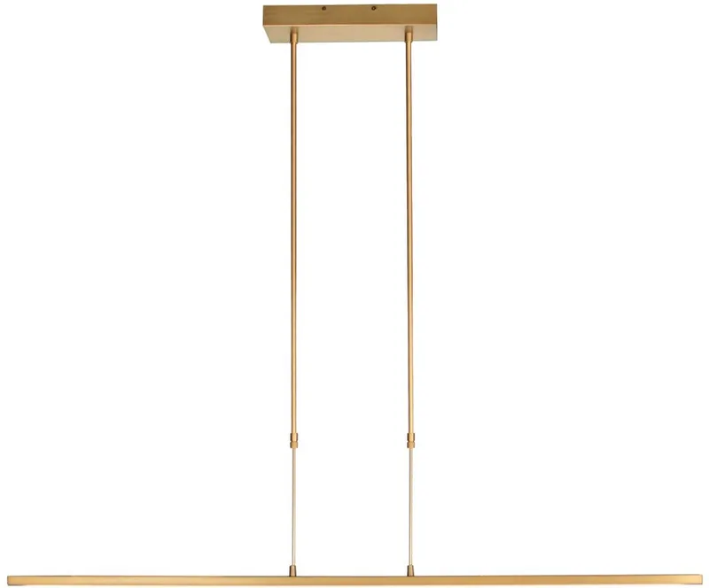 Goudkleurige Hanglamp Zelena 1482GO – 122 cm breed, verstelbaar in hoogte en lichtkleur, dimbaar – Ideaal voor binnen – Steinhauer de Steinhauer en Or – photo produit