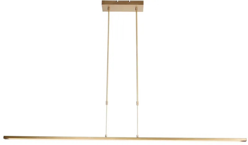 Goudkleurige Hanglamp Zelena 7971GO 155cm breed van Metaal en Kunststof, Hoogte instelbaar, Steinhauer, Modern Design met Instelbare lichtkleur & dimbaar – 3700 lumen de Steinhauer en Or – photo produit