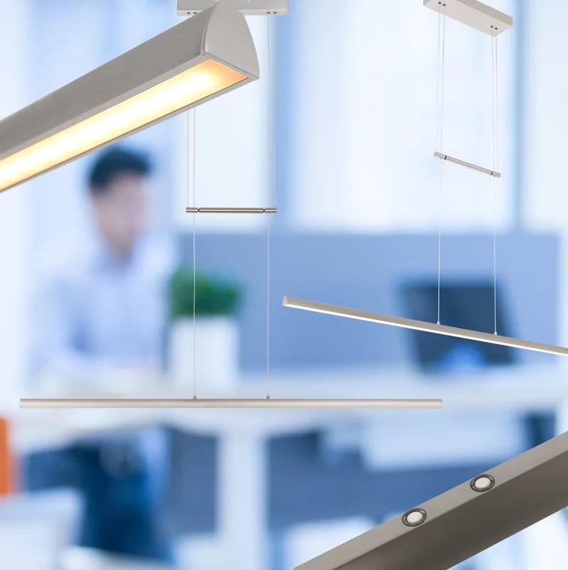 Hanglamp | 114 cm | profilo | ingebouwd LED | staal | acryl en metaal | design verlichting de Steinhauer – photo produit 2 sur 3