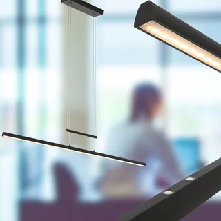 Hanglamp | 114 cm | Profilo | ingebouwd LED | zwart | acryl en metaal | design, functionele, moderne von Steinhauer – Produktfoto 2 von 3