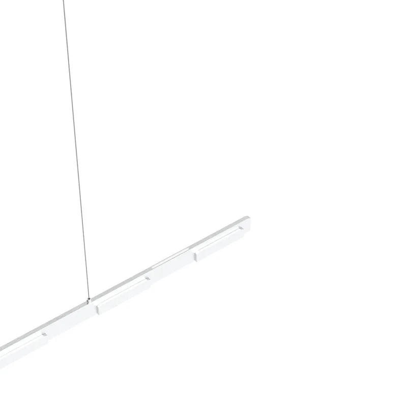 Hanglamp | 120 cm | bloc | 7 lichts | ingebouwd LED | grijs transparant zilver | metaal | moderne de Steinhauer – photo produit 2 sur 3