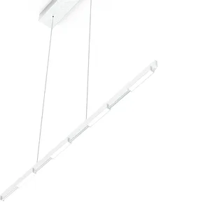 Hanglamp | 120 cm | bloc | 7 lichts | ingebouwd LED | grijs transparant zilver | metaal | moderne de Steinhauer – photo produit 3 sur 3