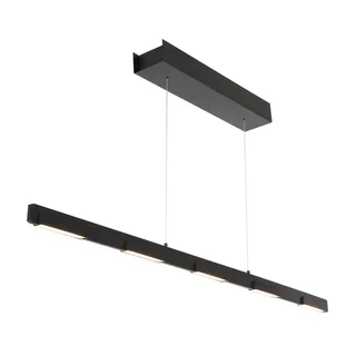 Hanglamp | 120 cm | Bloc | 7 lichts | ingebouwd LED | zwart transparant | metaal | design modern de Steinhauer – photo produit 1 sur 3