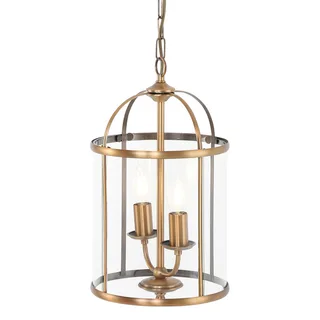 Hanglamp | 23 cm | pimpernel | 2 lichts | E14 | brons | glas en metaal | klassieke landelijke de Steinhauer – photo produit 1 sur 3