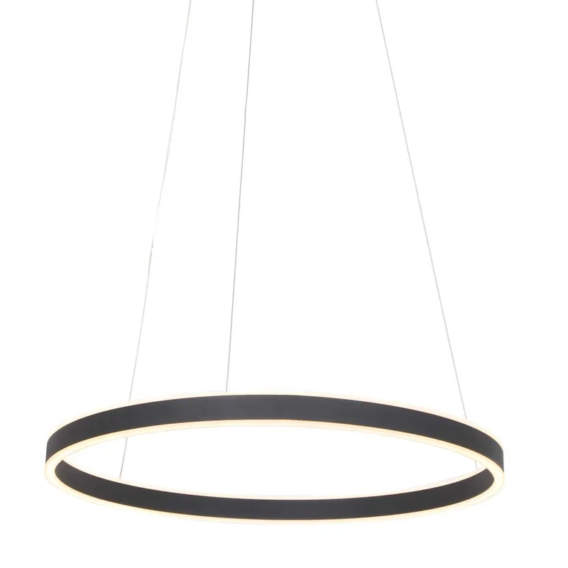 Hanglamp | 60 cm | ringlux | ingebouwd LED | zwart | kunststof en metaal | design verlichting fra Steinhauer – produktbillede 1 af 3