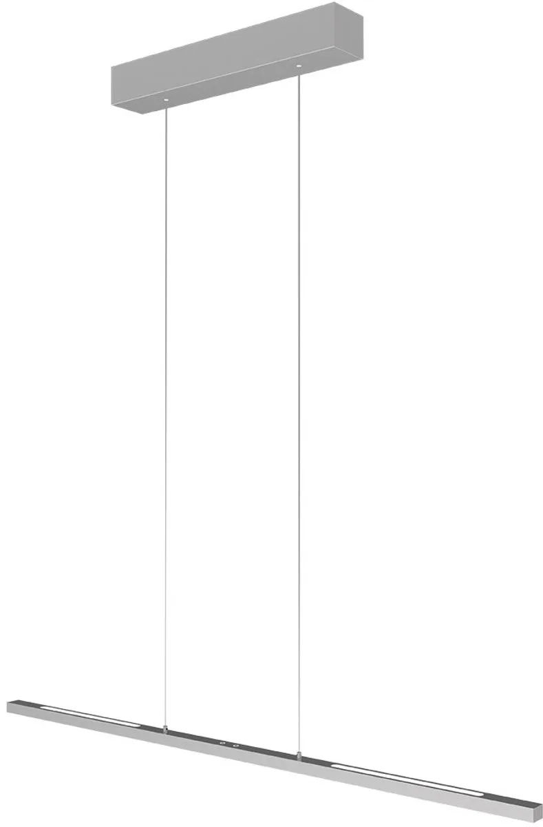 Hanglamp Bande 3994ST staal LED hanglamp met cable lift 114cm breed by Steinhauer in Silver – product photo