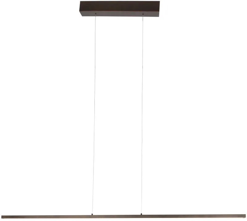 Hanglamp Bande 3995CA cacao - trendy metalen hanglamp 150cm breed met hoogte instelbaar systeem en geïntegreerde LED van Steinhauer van Steinhauer in Bruin – productfoto