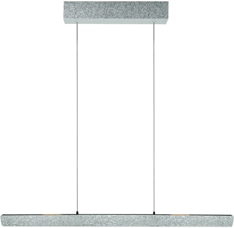 Hanglamp Fluxy 4189ST modern champagne-staal kleur 120cm hoogte instelbaar Steinhauer Exclusive van Steinhauer in Zilver – productfoto