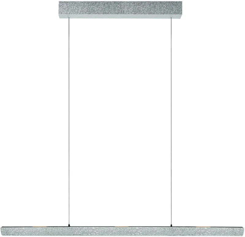 Hanglamp Fluxy 4190ST - Champagne staal, hoogte verstelbaar van 40-160 cm, modern design, Steinhauer Exclusive von Steinhauer in Silber – Produktfoto