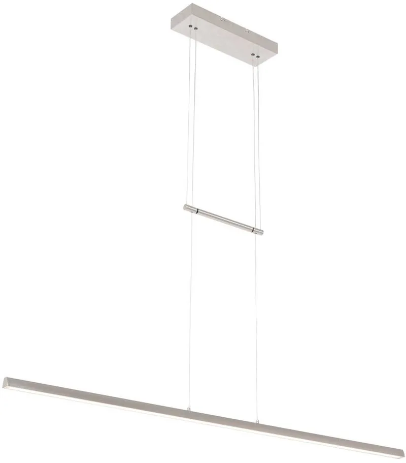 Hanglamp Profilo 3317ST Staal 115cm breed Hoogteinstelbaar Steinhauer de Steinhauer en Argent – photo produit