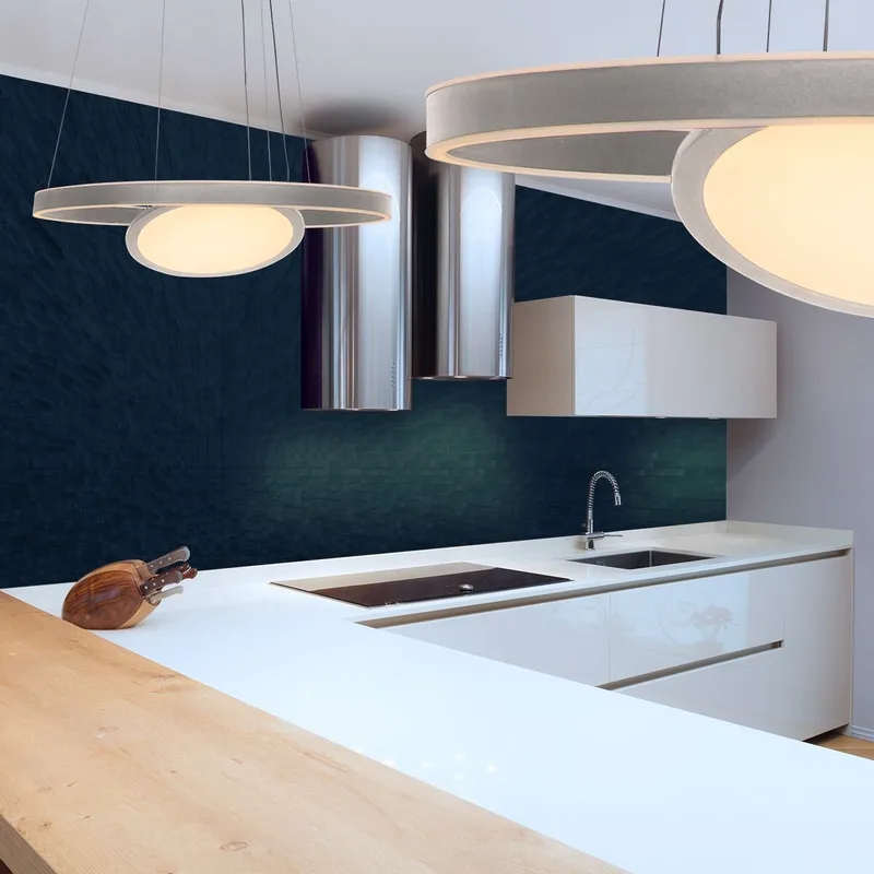 Hanglamp Ringlux 3514ST Staal 60cm Hoogteverstelbaar von Steinhauer in Silber – Produktfoto