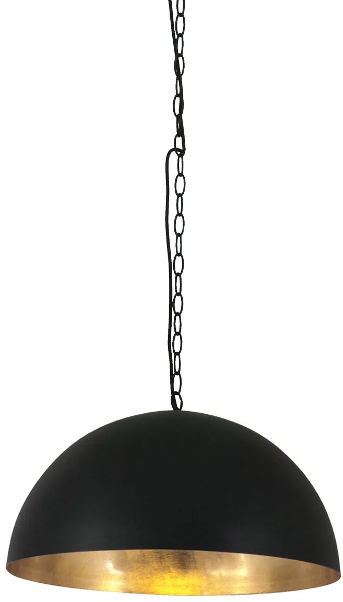 Hanglamp Semicirkel 2555ZW - Zwart met Gouden Binnenkant, 50cm, Verstelbaar in Hoogte, Metaal/Kunststof de Steinhauer en Or, Noir – photo produit