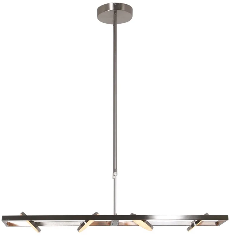 Hanglamp Soleil 3516ST Staal 4000 Lumen | Hoogte instelbaar | Steinhauer | Design en functioneel binnen verlichting von Steinhauer in Silber – Produktfoto