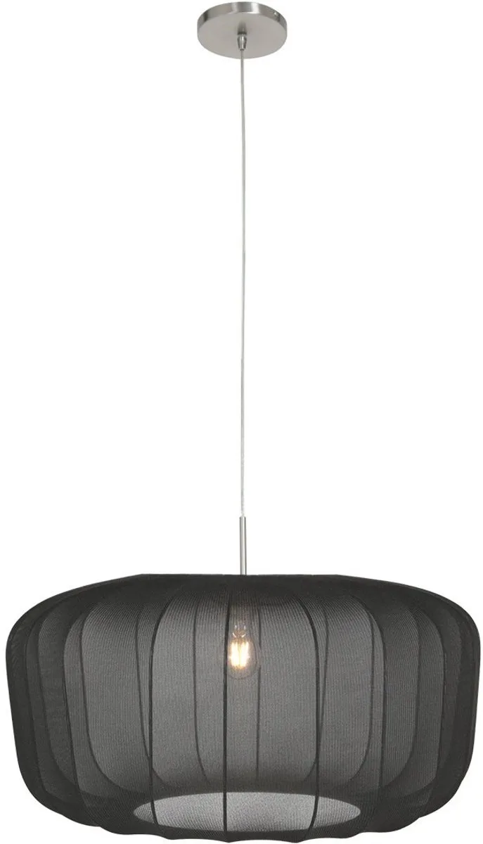 Hanglamp Sparkled Light Staal Metaal en Textiel Hoogteinstelbaar 3602ST + K4193SS - Trendy Binnen - Merknaam by Steinhauer in Silver – product photo