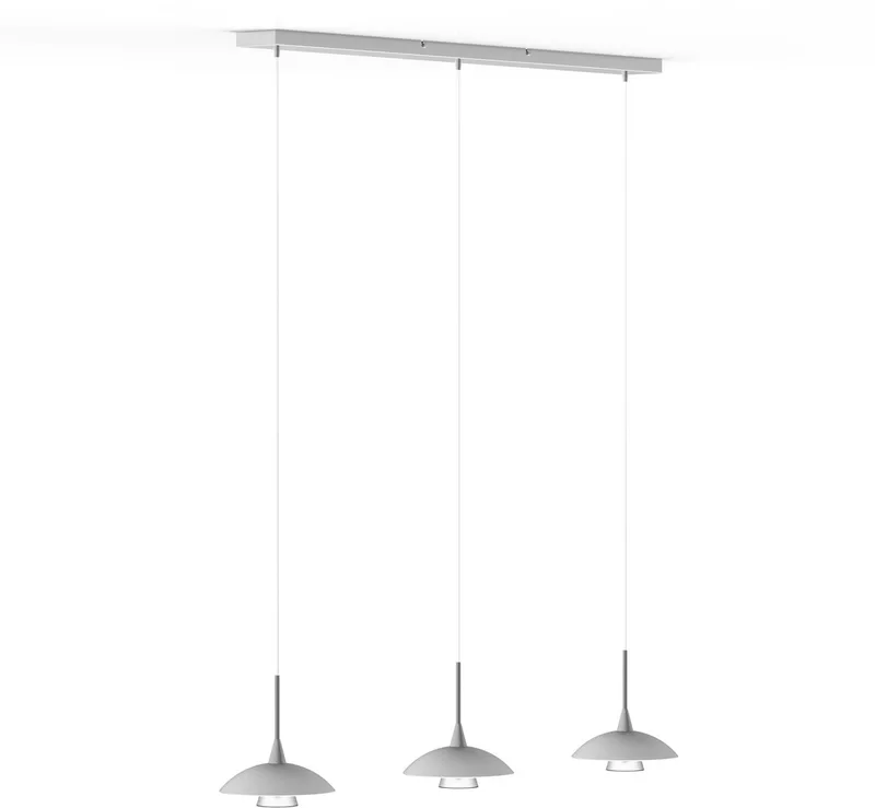 Hanglamp Tallerken 2654ZW - Modern, Hoogte Verstelbaar, Materiaal: Glas en Metaal, Binnen, Steinhauer by Steinhauer in Black – product photo
