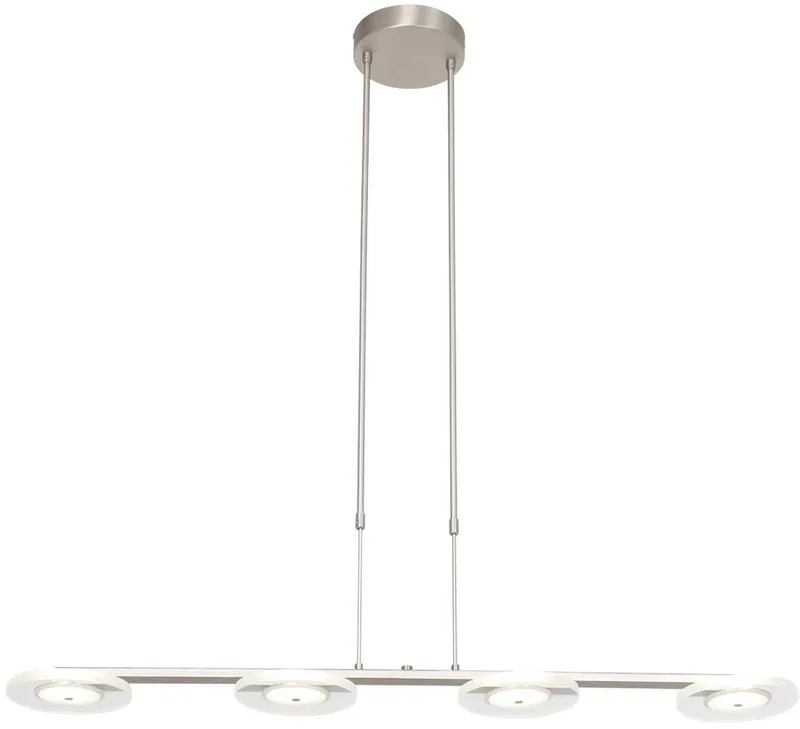 Hanglamp Turound 3512ST Staal 4-lichts Modern Hoogteverstelbaar Steinhauer Exclusive de Steinhauer en Argent – photo produit