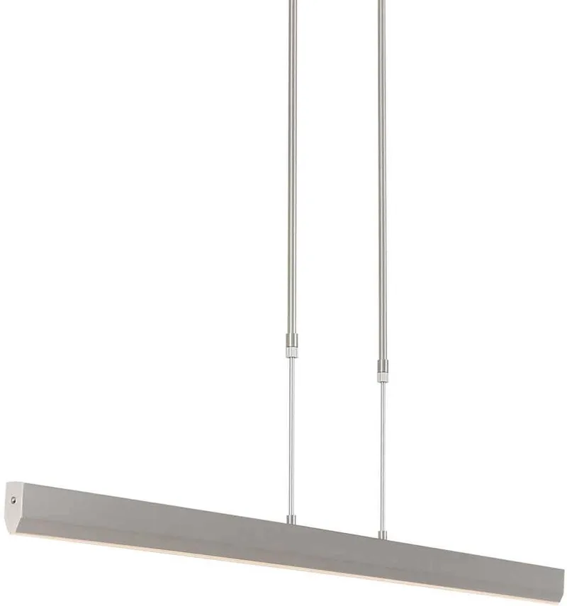 Hanglamp Zelena 3656ST Staal, Hoogte instelbaar, Lichtkleur instelbaar, Modern, Steinhauer von Steinhauer in Silber – Produktfoto
