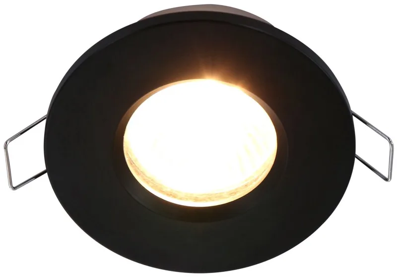 Inbouwspot Pelite Spot 2488ZW Ø10 cm - Modern Design - Geschikt voor Badkamer, Kantelbaar, Maat: Ø10 cm de Steinhauer en Noir – photo produit