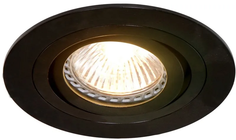 Inbouwspot Pelite spot 7304ZW Ø10 cm - Modern, kantelbaar, van metaal en kunststof, geschikt voor binnengebruik de Steinhauer en Noir – photo produit