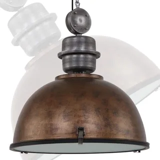 Industriele hanglamp rond | bruin roest | eetkamer woonkamer | E27 | dimbaar | Bikkel de Steinhauer – photo produit 1 sur 3