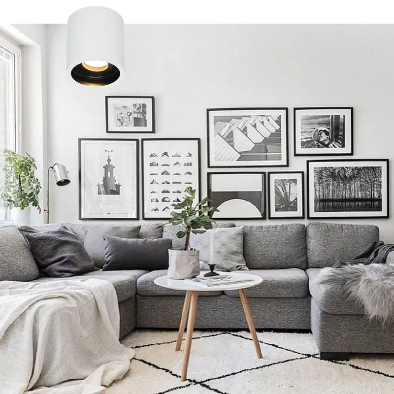 Kantelbare spot pelite | 1 lichts | GU10 fitting | modern | staal geborsteld met zwart | 9 cm hoog fra Steinhauer – produktbillede 2 af 3